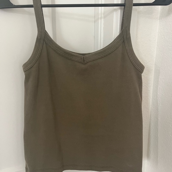 Brandy Melville Tops - Brandy Melville Olive Green Tank Top